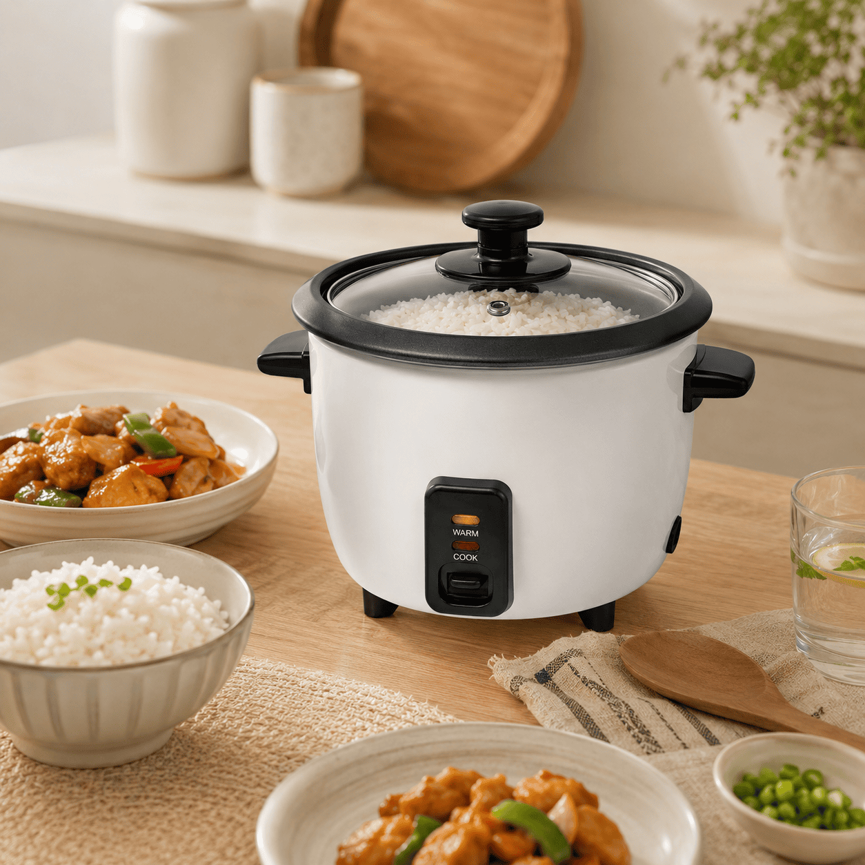 1 litre Automatic Rice Cooker with keep warm function
