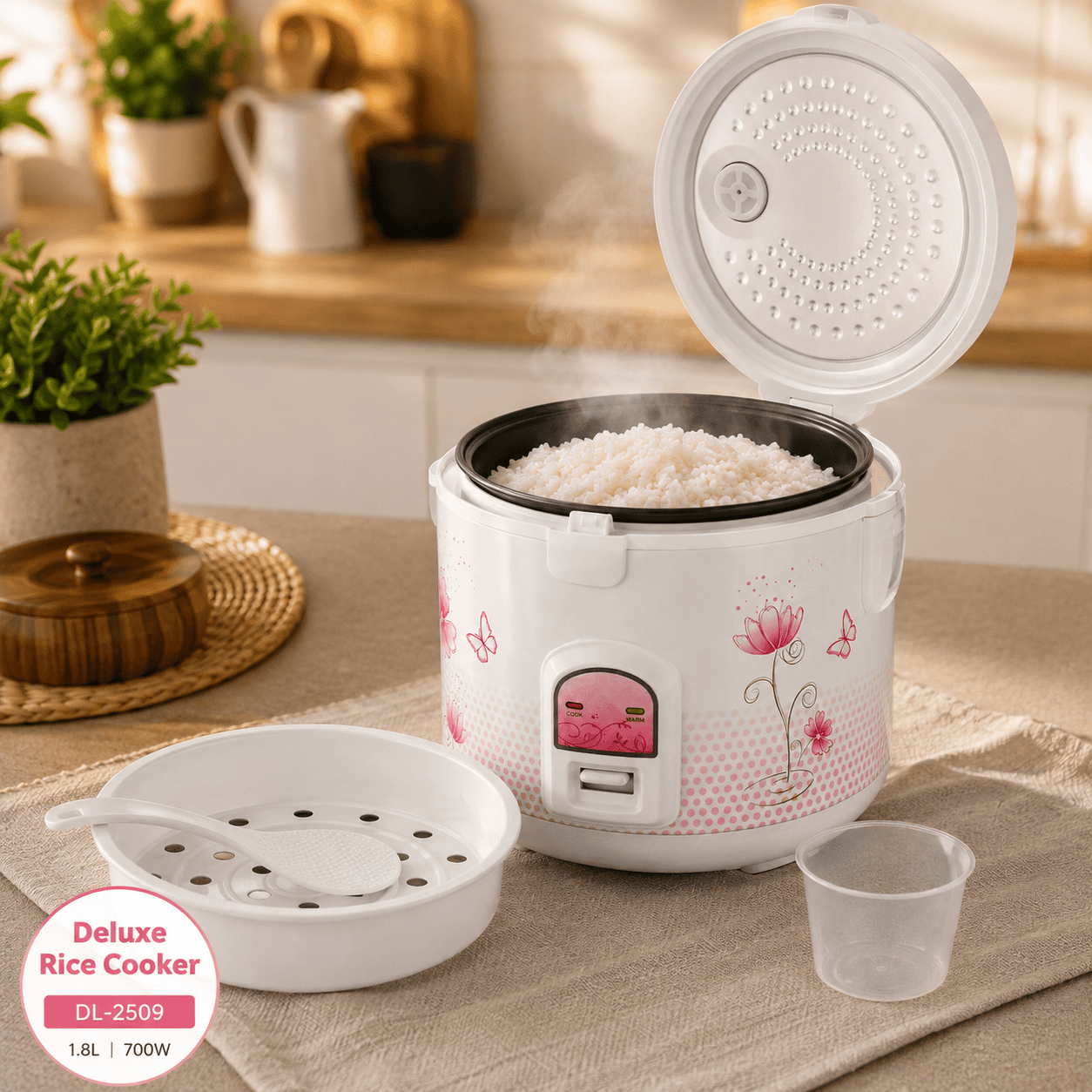 Deluxe Rice Cooker - 1.8 litre