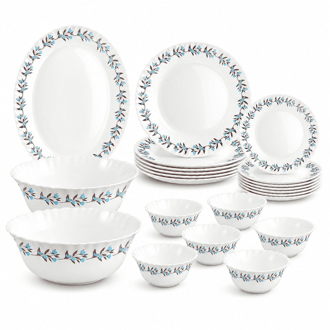 Lavelle 21 Pc Opal Dinner Set
