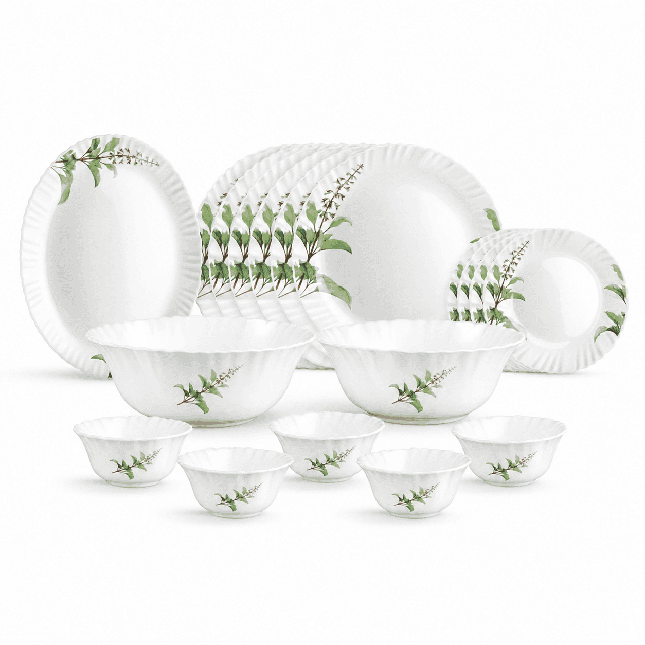 Savira 21 Pc Opal Dinner Set